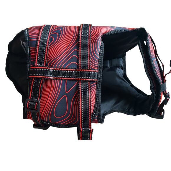 Arcadia Trail High Visibility Orange Dog Flotation Vest Life Jacket Size MED - Picture 8 of 11